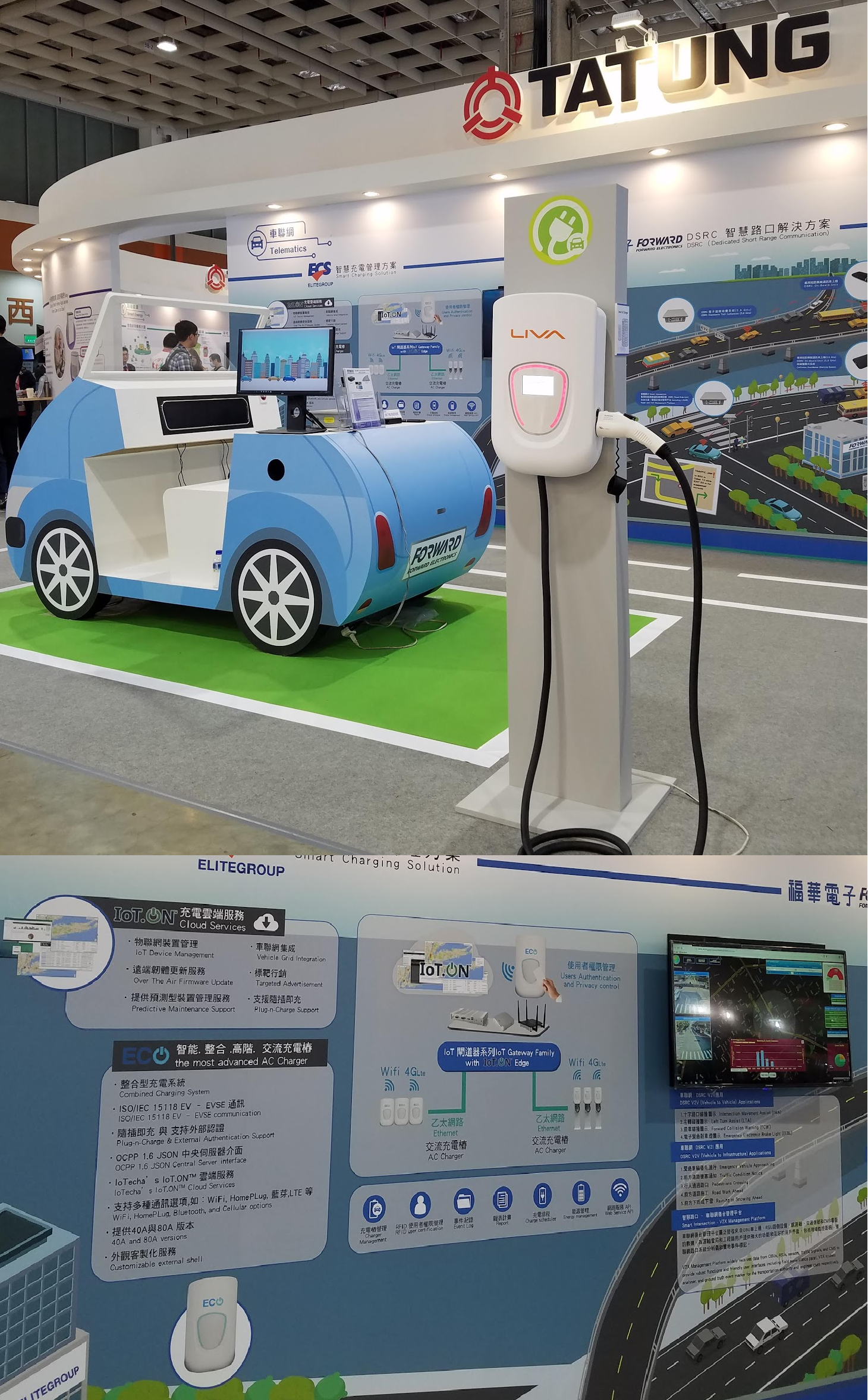 KUDOS TO THE #ELITEGROUP TEAM FOR THE SMART LIVA AC EV CHARGER AND IOT.ON™ PAAS DEMO AT THE SMART CITY EXPO 2019 IN TAIPEI!