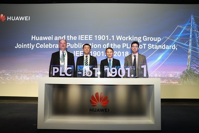 HUAWEI AND IEEE P1901.1 WORKING GROUP JOINTLY CELEBRATE PUBLICATION OF PLC-IOT STANDARD