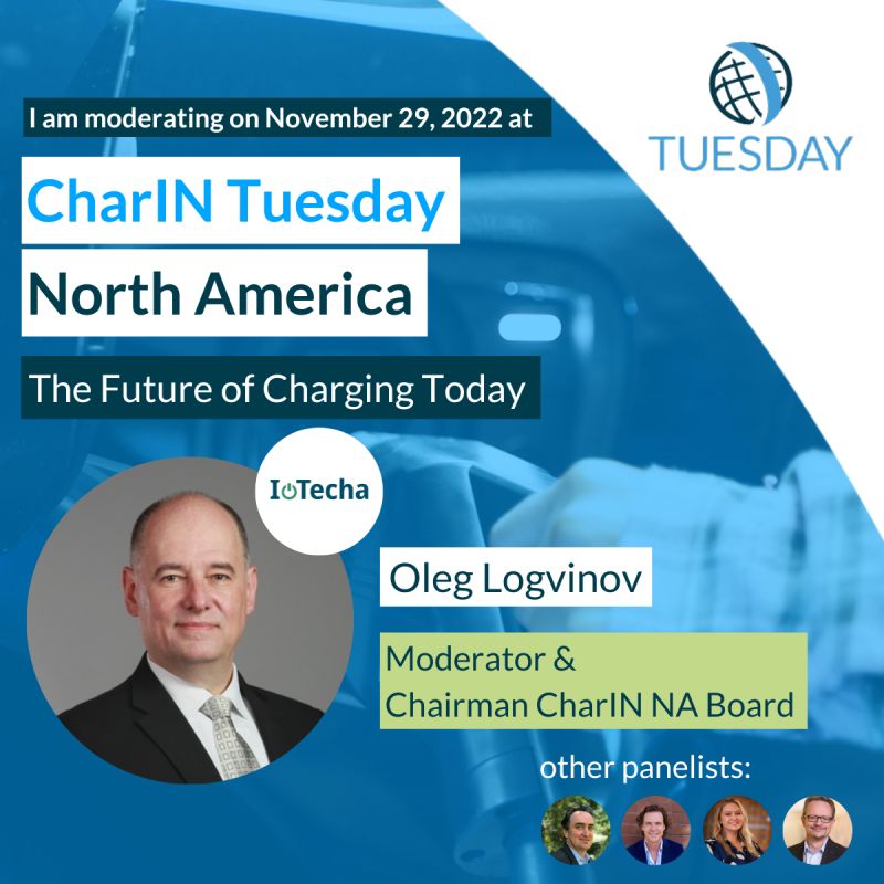 Join the CharIN Tuesday on November 29, 2022 from 2:00 pm – 3:15 pm (EST)!
