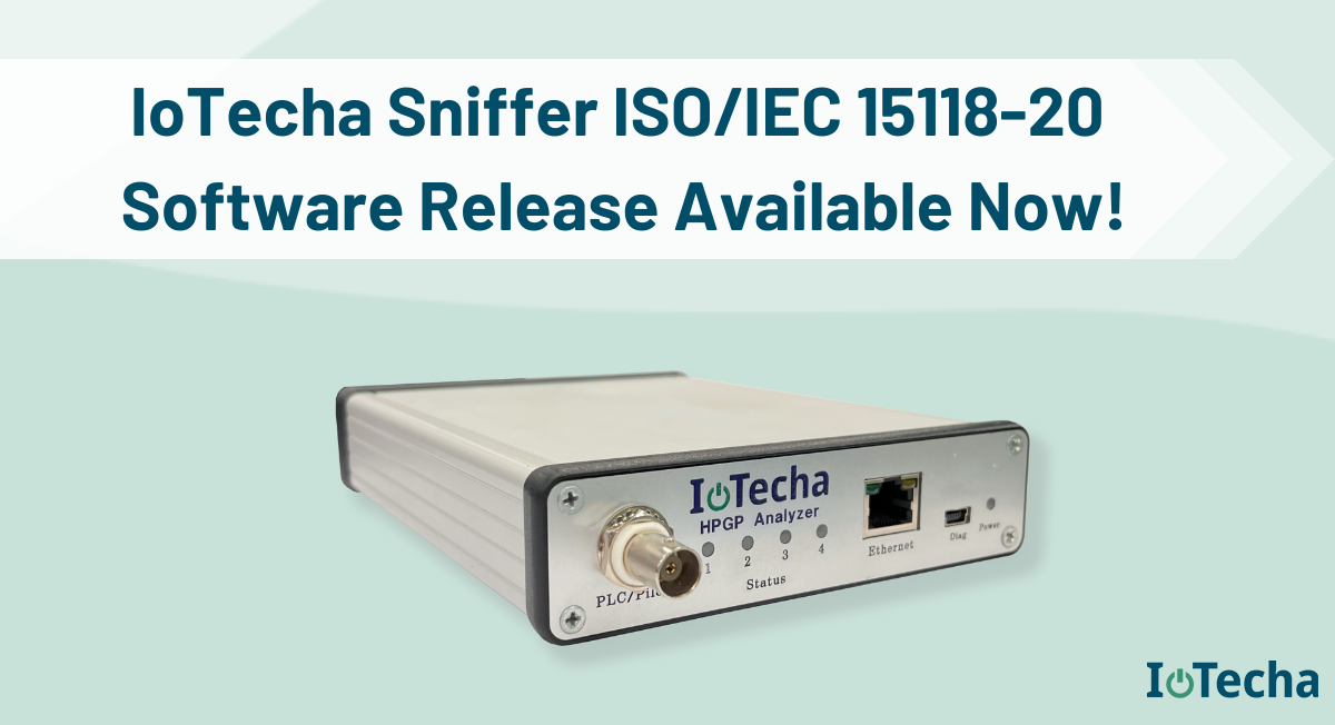 ISO/IEC 15118-20 for our HomePlug GreenPHY+V2G Analyzer- Available Now!