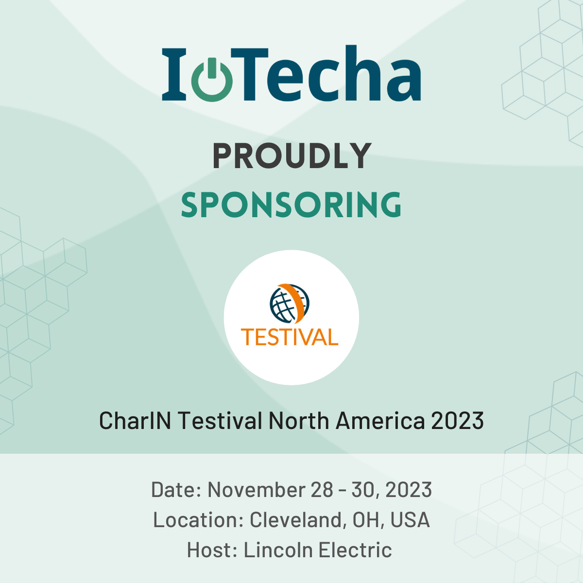 IoTecha Sponsors CharIN’s Testival North America 2023